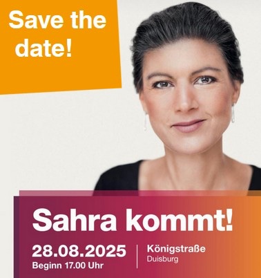 Sahra kommt 28 8 2025
