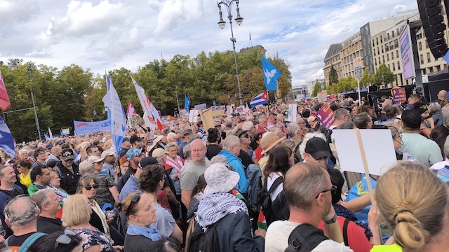 Eindruck von der Friedensdemonstration in Berlin am 13.9.2025